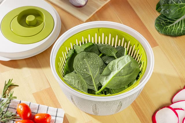 Geniş Manuel Salata Kurutucu görsel 6
